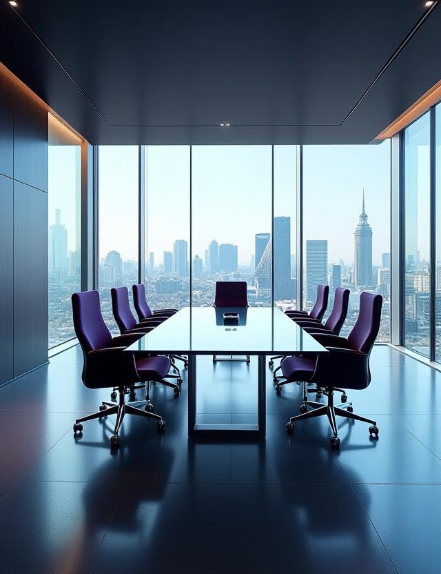 新宿オフィスの洗練されたミーティングルーム